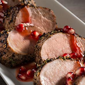 Pork Tenderloin With Pomegranate Sauce Thumbnail Pork Tenderloin With Pomegranate Sauce Thumbnail