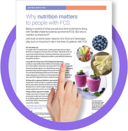 Why Nutrition Matters To People With FCS Fact Sheet
